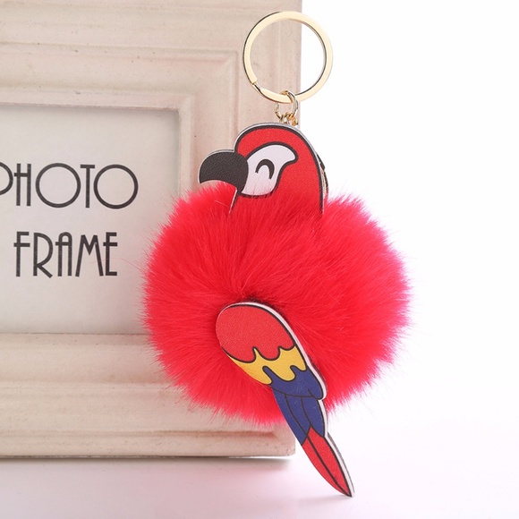 Accessories - NEW Cute Parrot Pom Pom Handbag Charm / Keychain